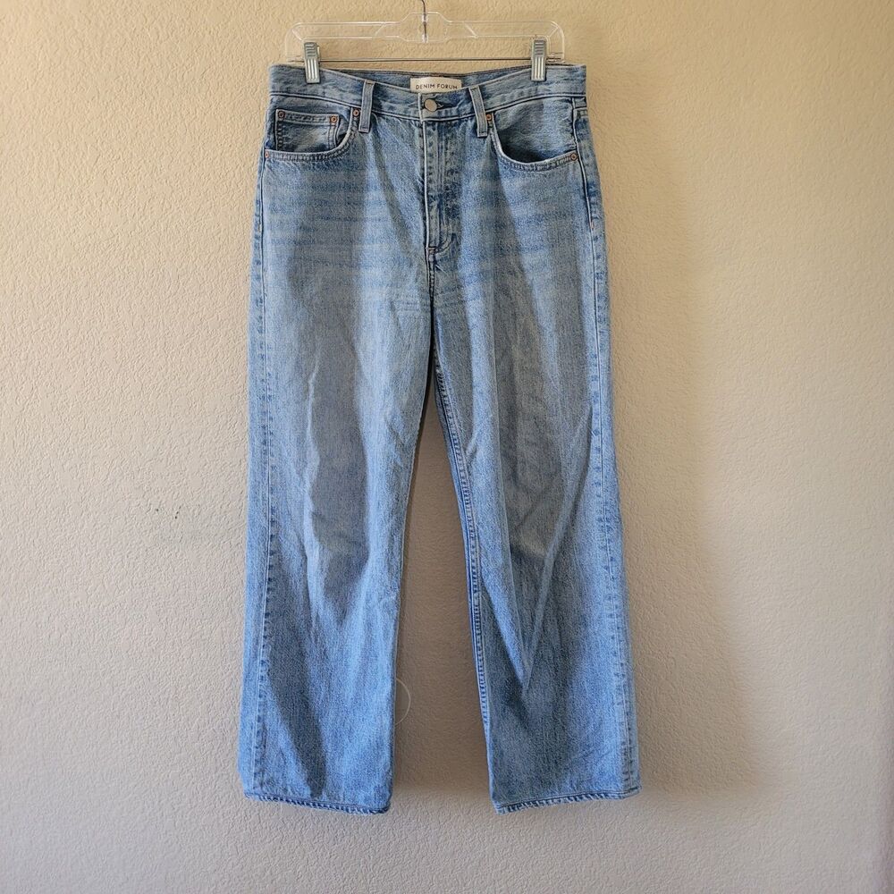 Aritzia Denim Forum Cotton 90's Iggy Low-Rise Baggy Straight Jeans Blue Size 27